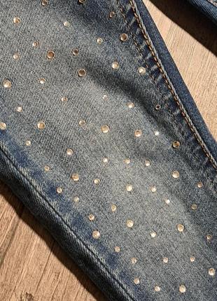 Джинсы со стразами,джинсы блестящие,красивые джеггинсы2 фото