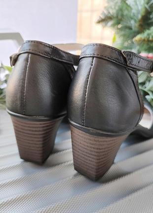 Туфлі мері джейн шкіра натуральна чорні жіночі на каблуку 39 розмір танцювальні святкові урочисті6 фото