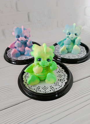 Мило ручної роботи, новорічні сувеніри, подарунки, динозавр