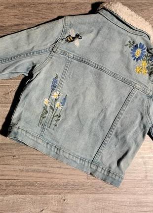 Крутой джакет,джинсовка с вышивками,красивая ветровка3 фото