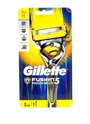 Gillette станок для гоління чоловічий (бритва) proshield - 2 касети