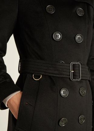 Кашемировое пальто burberry sandringham размер 12 (m-l)10 фото