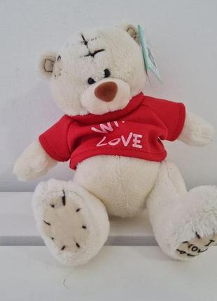 Мишка тедди 13 см белый — мягкие игрушки для подарков