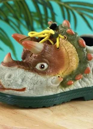 Гумові черевики 3d трицератопс динозавр
