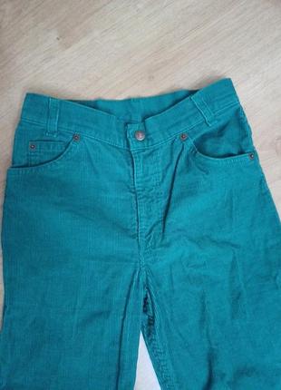 Штани брюки вельветові зелені levi's w 26 l322 фото