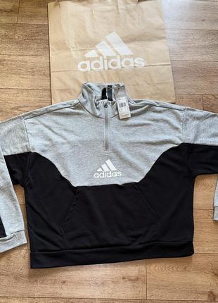 Adidas жіноча сіра кофта, світшот!оригінал!2 фото