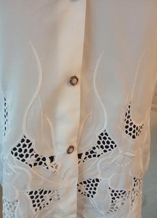 Нарядная блуза, ришелье4 фото
