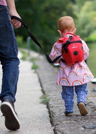 Дитячий рюкзак little life рюкзак animal toddler ladybird вожжи