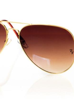 Ray ban aviator 7337 ray ban 3026brown-gold (o4ki-7337)3 фото