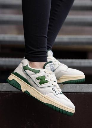 New balance 550 white green жіночі якісні багато розмірів