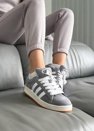 Кросівки adidas campus 00s grey/white