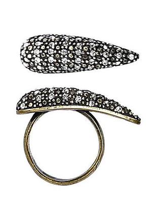 Кольцо в ретро-стиле с кристаллами pilgrim дания элитная ювелирная бижутерия