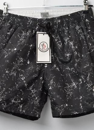 Плавки moncler black плавальні шорти монклір шорты плавательные мужские шорти для спорту