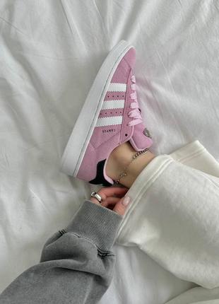 Кроссовки adidas campus 00s lilac pink white3 фото