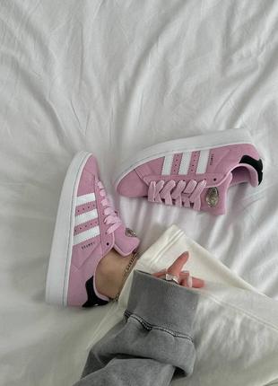 Кроссовки adidas campus 00s lilac pink white5 фото