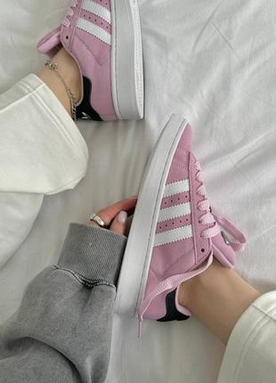 Кроссовки adidas campus 00s lilac pink white2 фото