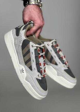 Adidas adi2000 silver khaki orange1 фото