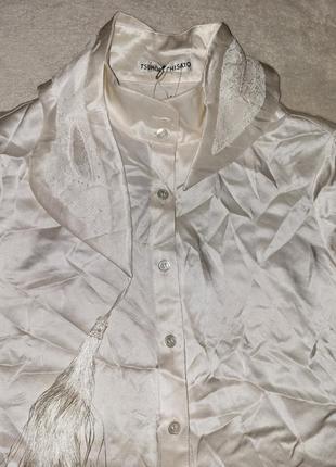 Новая шелковая блуза tsumori chisato, оригинал ( mcq iro ganni loewe toteme cos massimo dutti
