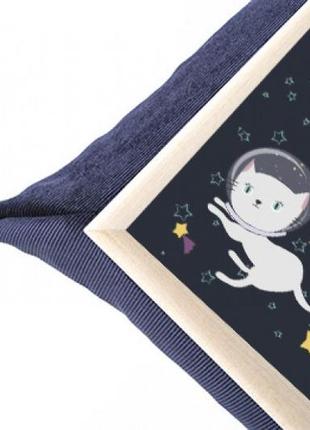 Піднос на подушці космічні коти3 фото