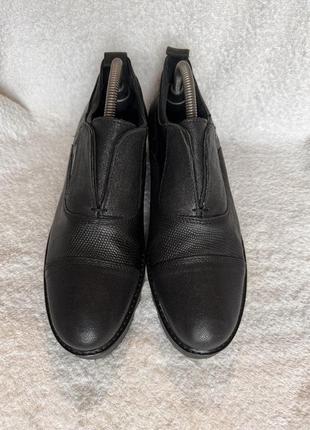 Слипоны мокасины ботинки le gatte collection 40p черные кожа
