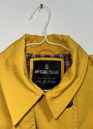 Яскравий жовтий тренч плащ mcgregor весняна курточка вітровка2 фото