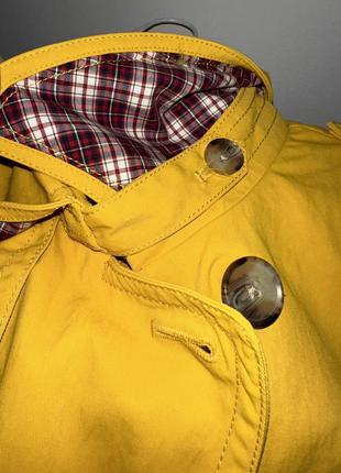Яскравий жовтий тренч плащ mcgregor весняна курточка вітровка5 фото