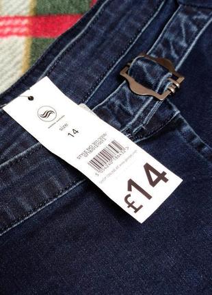 Брендовая джинсовая юбка на запах george этикетка2 фото