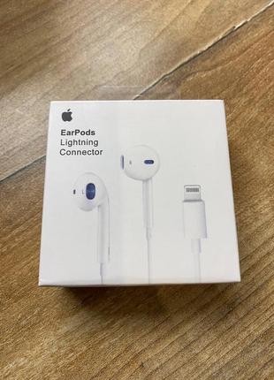 Навушники apple earpods lightning/100% оригінал/original еарподс