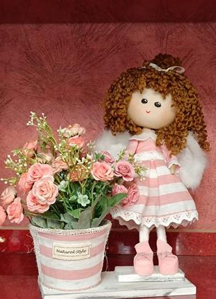 Кукла на подставке 450 грн + цветы (цену уточняйте) высота 30 см