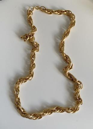 Довге вінтажне кольє ланцюг