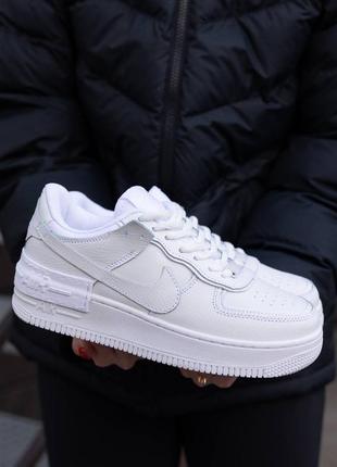 Кроссовки женские, nike air force 1 shadow white