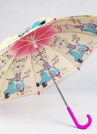 Зонт от 6 лет трость механика детский парасолька2 фото