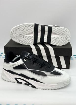 Кросівки adidas niteball old fashion (white / black)7 фото