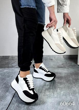 Женские сникерсы, кроссовки на платформе с танкеткой. кроссовки сникерсы платформа танкетка