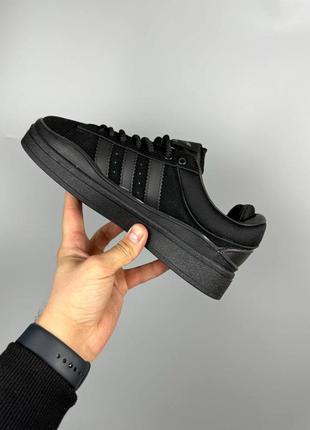 Женские кроссовки в стиле adidas campus bad bunny black4 фото