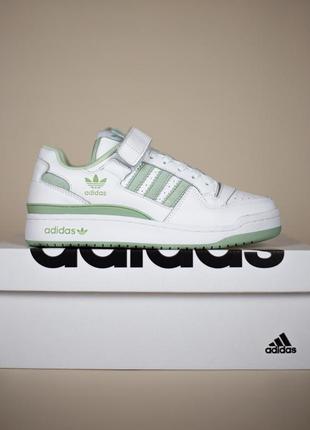 Кросівки adidas forum 84 low white green