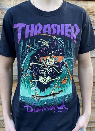 Футболка трешер//thrasher футболка біла3 фото