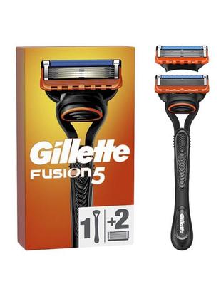 Gillette станок для гоління чоловічий (бритва) fusion5 - 2 касети