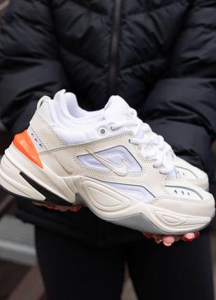 Nike m2k tekno beige orange женские качественные много размеров