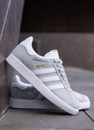 Кроссовки женские, adidas gazelle grey1 фото