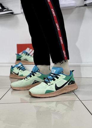 Кросівки nike pegasus trail (blue / green)7 фото