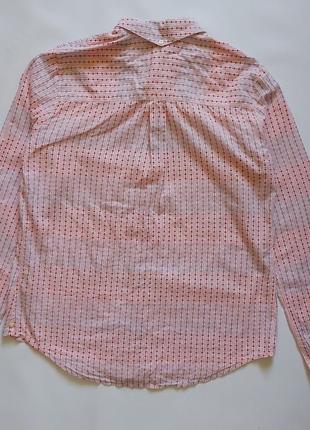 Рубашка розовая с сердечками.3 фото