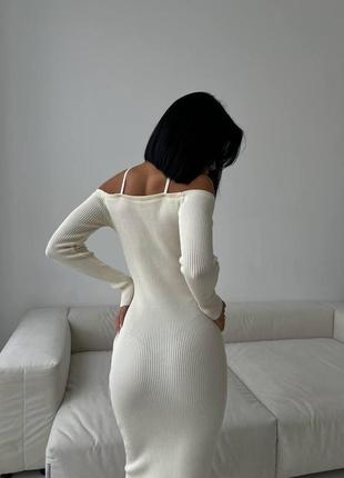 Жіноча сукня міді 42-46 турецький рубчик3 фото