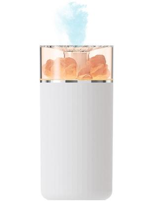 Портативна соляна лампа зі зволожувачем повітря на 400мл doctor-101 mono на акумуляторі10 фото