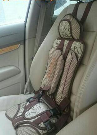 Дитяче безкаркасні автокрісло-бустер сидіння 1-5 років 9-25 кг