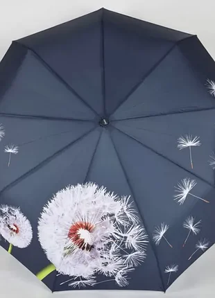 Зонт, зонт с рисунком, зеленый, карбон, анти-ветер, 645