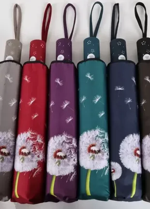 Зонт, зонт с рисунком, зеленый, карбон, анти-ветер, 645