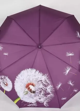 Зонт, парасолька з малюнком, карбон, анти-вітер, фіолет. 645