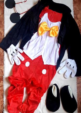 Микки маус мужской велюровый карнавальный костюм2 фото