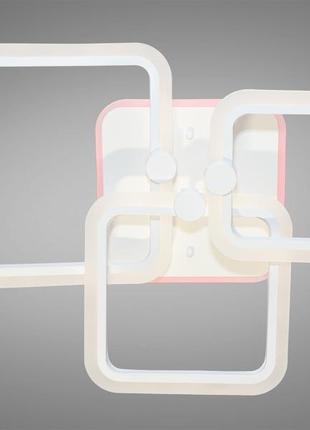 Люстра потолочная светодиодная mx2503/1+1+1wh led 3color dimmer с пультом управления